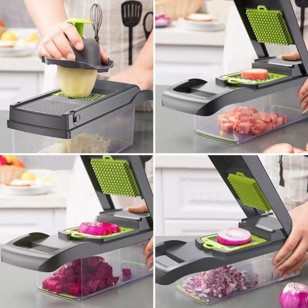 The Rectangular Vegetable Cutter Has A Simple And Elegant Appearance, Reliable Material, And Efficient Cutting, Making It The Best Choice For Cooking Helpers - Image 3