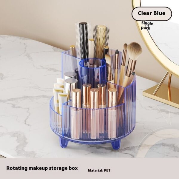 Cosmetics Storage Box Large Capacity Rotatable Dresser Table Lipstick Skin Care Products Transparent Rack Acrylic - Image 9