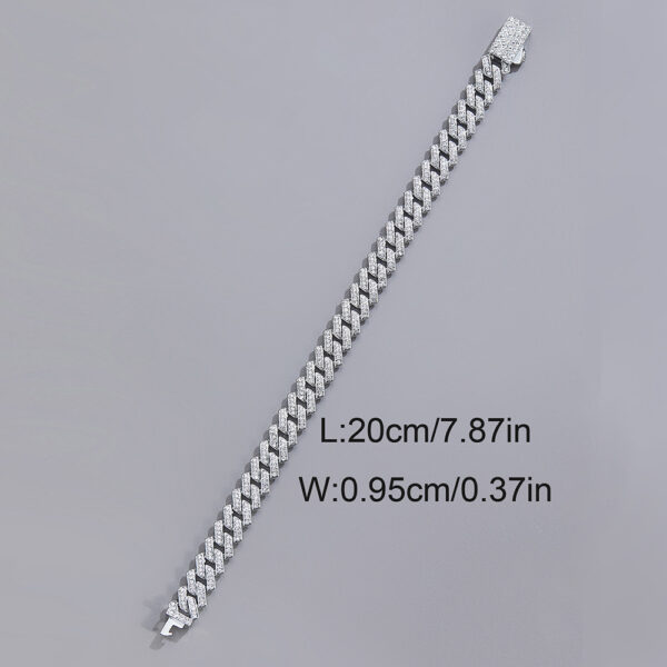 Full Diamond Necklace European Hip Hop - Image 4