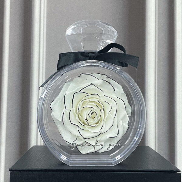 Natural Eternal Flower Ornaments Transparent Cover Dried Rose Gift Box For Christmas New Year Valentine's Day Home Decor - Image 7