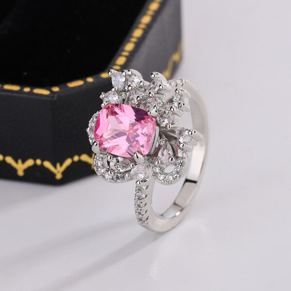 Special-interest Design Full Diamond Ring Female High Sense Inlaid With Zircon - Image 5