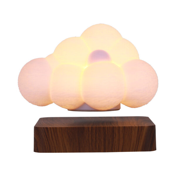 Novelty Night Light Magnetic Levitation Cloud Lamp Creativity Floating 3D Print Bulb Desk Decoration Birthday Gift - Image 2