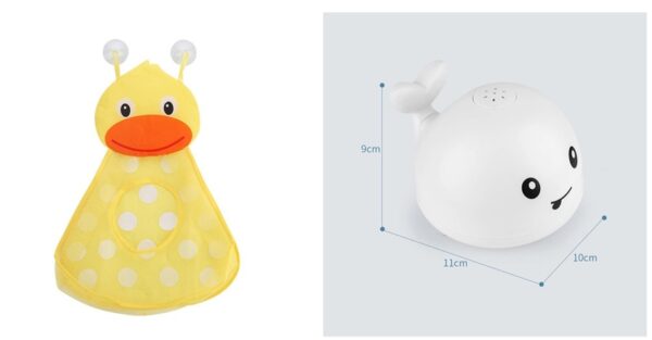 New Baby Bathroom Bath Electric Induction Whale Spray Small Toy - Image 7