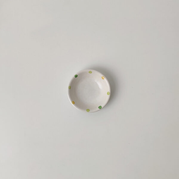 Dot Ceramic Plate Set Small Breakfast Plate Dessert Plate Flavor Plate Oval Plate - Image 2