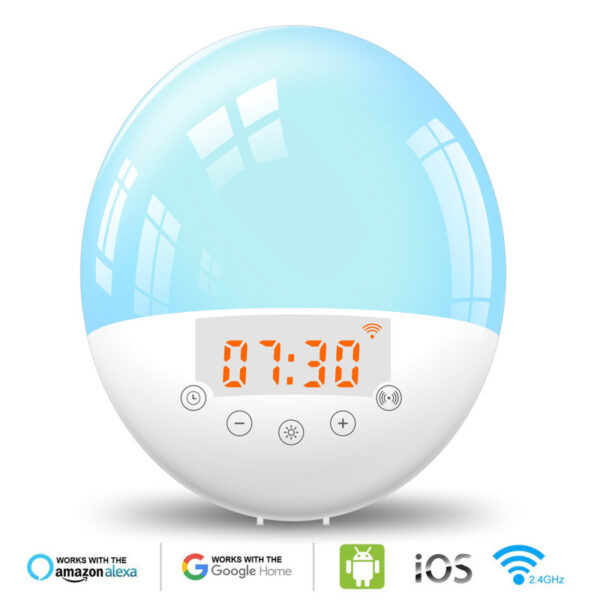 WiFi Voice Control Intelligent Alarm Clock, Sunrise Natural Wake-up Light - Image 5