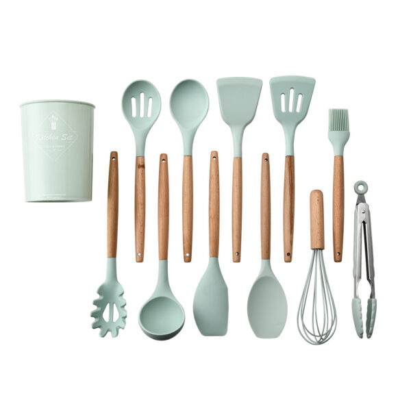 Silicone Kitchenware With Wooden Handle - Image 6