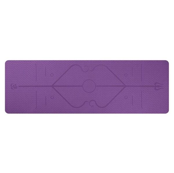 Non Slip TPE Yoga Mat Position Line Beginner - Image 4