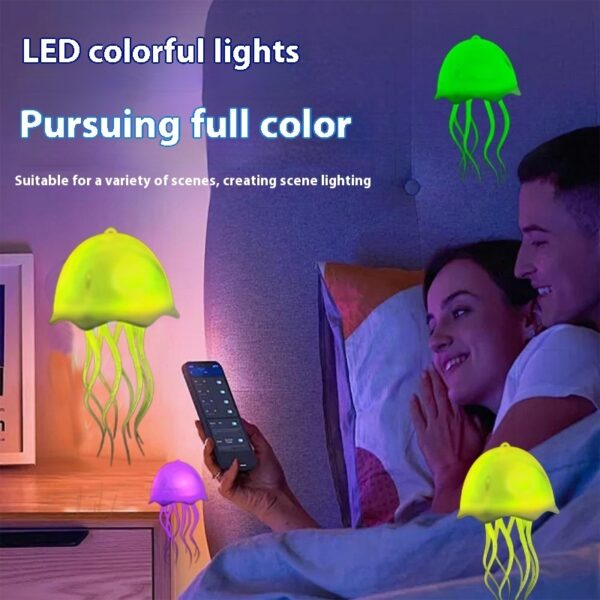 Jellyfish Lamp USB Colorful Voice Control Swimming Ambience Light - Image 4