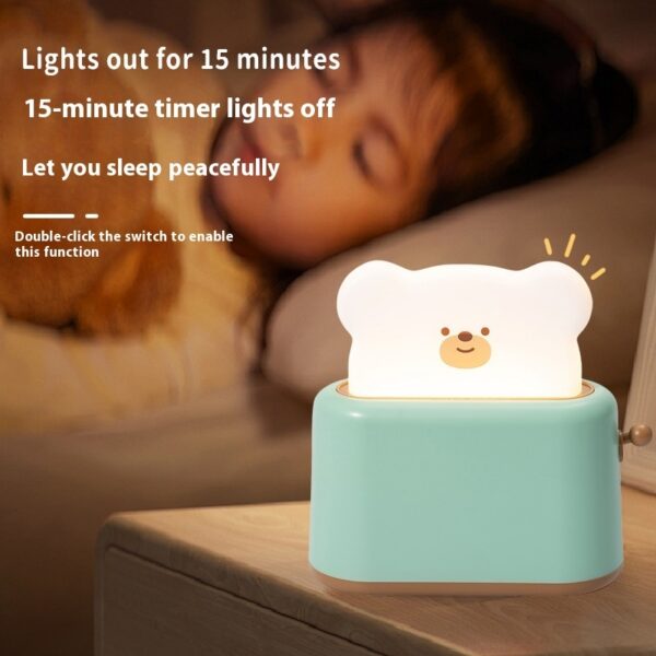 Bread Bear Lamp Desktop Decoration Bedroom Night Light - Image 3