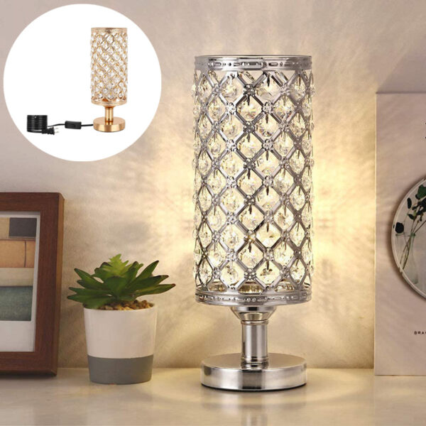 New Modern Crystal Table Lamp With Stylish Personality And Warm Bedside Decoration For Bedroom And Living Room