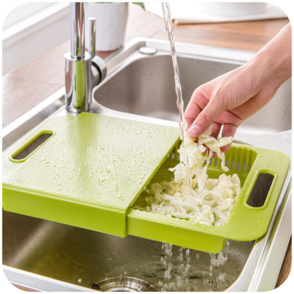 Multifunction Kitchen Chopping Blocks Sinks Drain Basket Cutting Board Vegetable Meat Tools Kitchen Accessories Chopping Board - Image 4