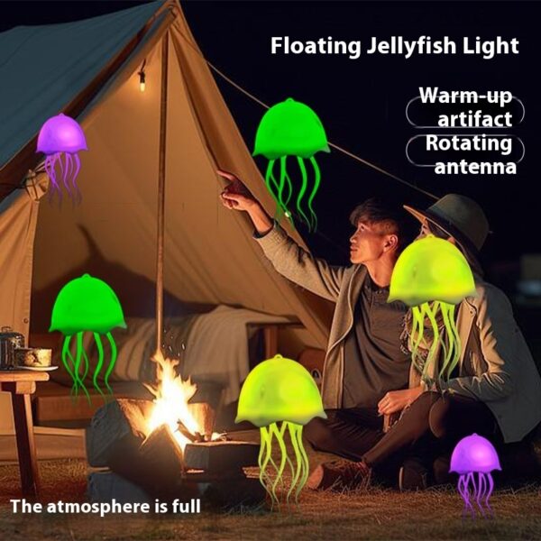 Jellyfish Lamp USB Colorful Voice Control Swimming Ambience Light - Image 6