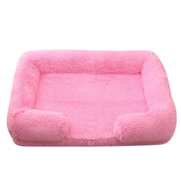 Plush Round Pet Bed Dog Bed Winter - Image 3