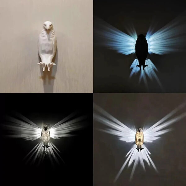 Modern Creative Bird Wall Lamp Owl Eagle Shape Projector Atmosphere Sconce Light 3D Print Body Animal Lighting Lustre Home Decor - Image 6