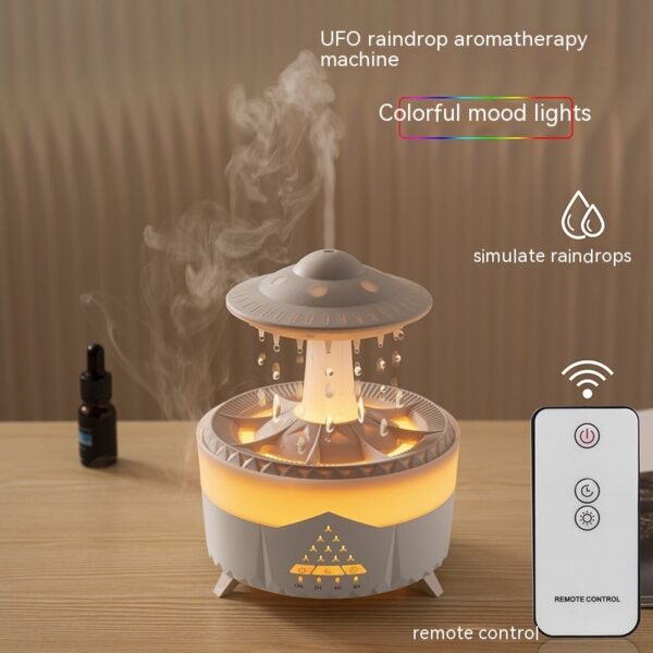 New UFO Raindrop Humidifier Water Drop Air Humidifier USB Aromatherapy Essential Oils Aroma Air Diffuser Household Mist Maker Home Decor - Image 3