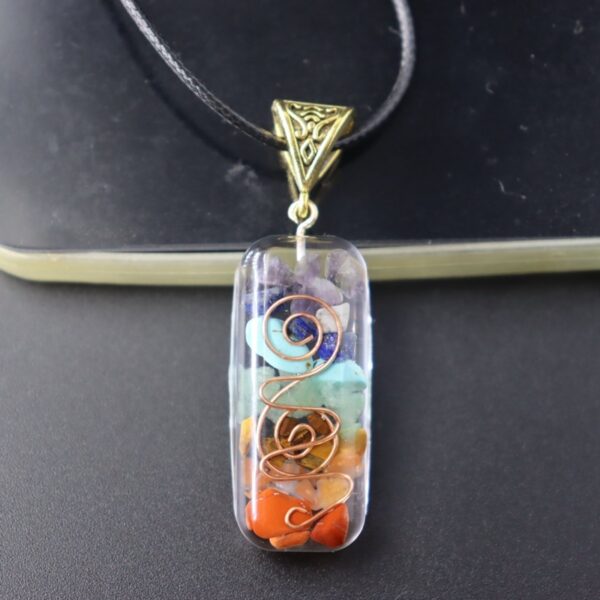 Retro Reiki Healing Energy Crystal Pendant Natural Stone For Yoga Meditation Spiritual 7 Chakra Jewelry Necklace Amulet - Image 8