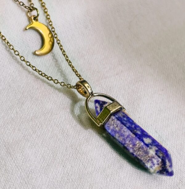 Moon Hexagonal Column Pendant - Image 3