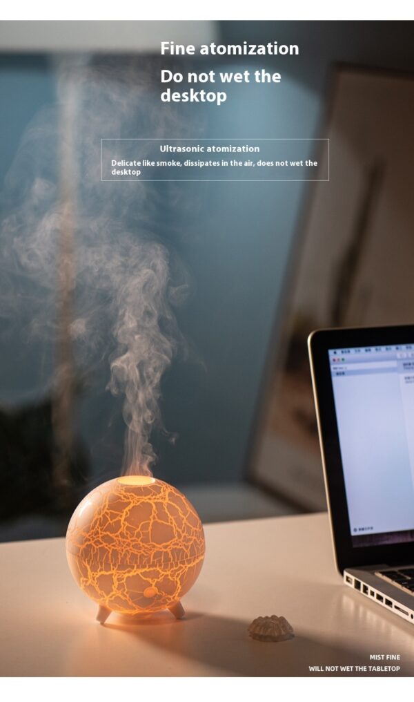 Creative Planet Colorful Atmosphere Lamp USB Humidifier 200ML Water Tank Can Add Essential Oil Household Mini Aroma Diffuser - Image 3