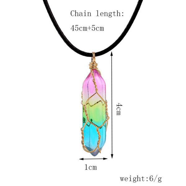 Women's Transparent Geometric Diamond Crystal Necklace - Image 9