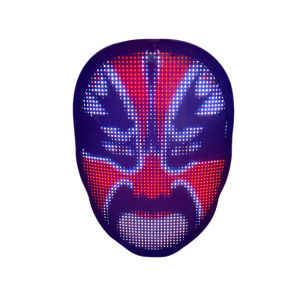 Halloween Face Masks Full Color LED Luminous Mask Face Changing Mask Party Bar Props - Image 5