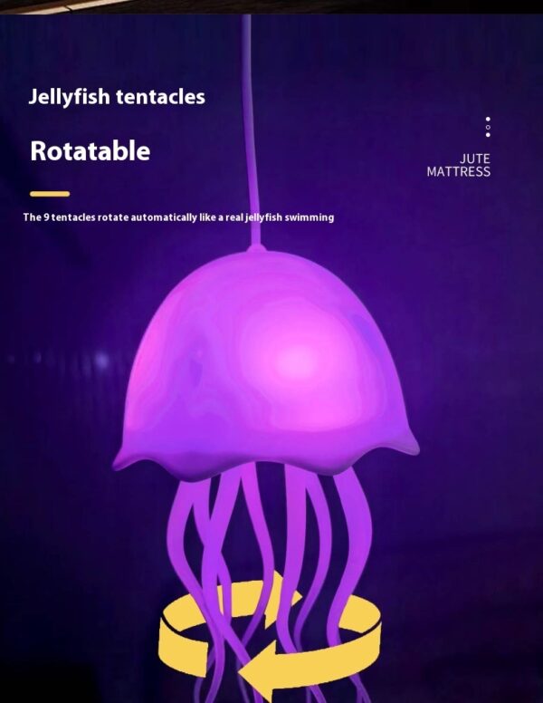 Jellyfish Lamp USB Colorful Voice Control Swimming Ambience Light - Image 2