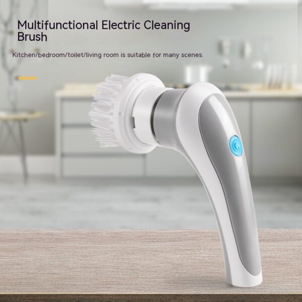 Electric Cleaning Brush 4 In 1 Spinning Scrubber Handheld Electric Cordless Cleaning Brush Portable - Image 5