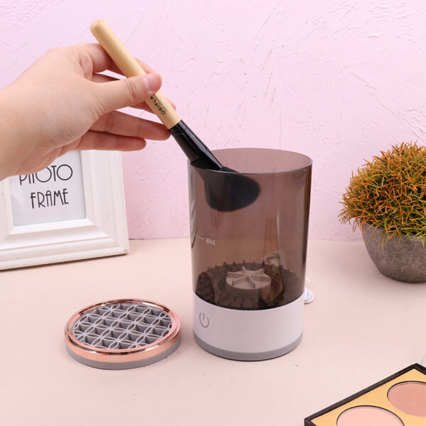 Women Eye Shadow Brush Cleaning Tool Portable Electric Makeup Brush Cleaner Machine With USB Charging Automatic Cosmetic Brush - Image 8