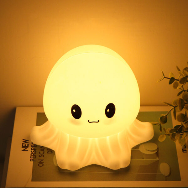 Cute Jellyfish Lamp Creative Octopus Silicone Sleeping Night Light - Image 5