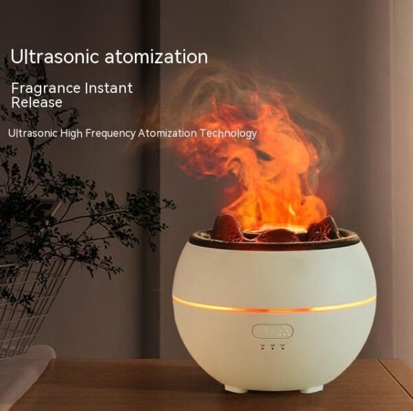 Flame Aroma Diffuser Household Desk Aromatherapy Humidifier - Image 2