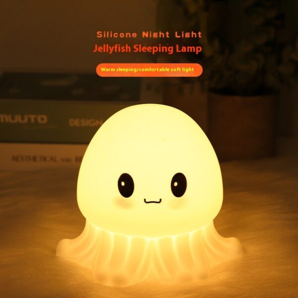 Cute Jellyfish Lamp Creative Octopus Silicone Sleeping Night Light - Image 4